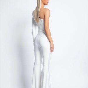 Zhivago White Asymmetrical Jumpsuit